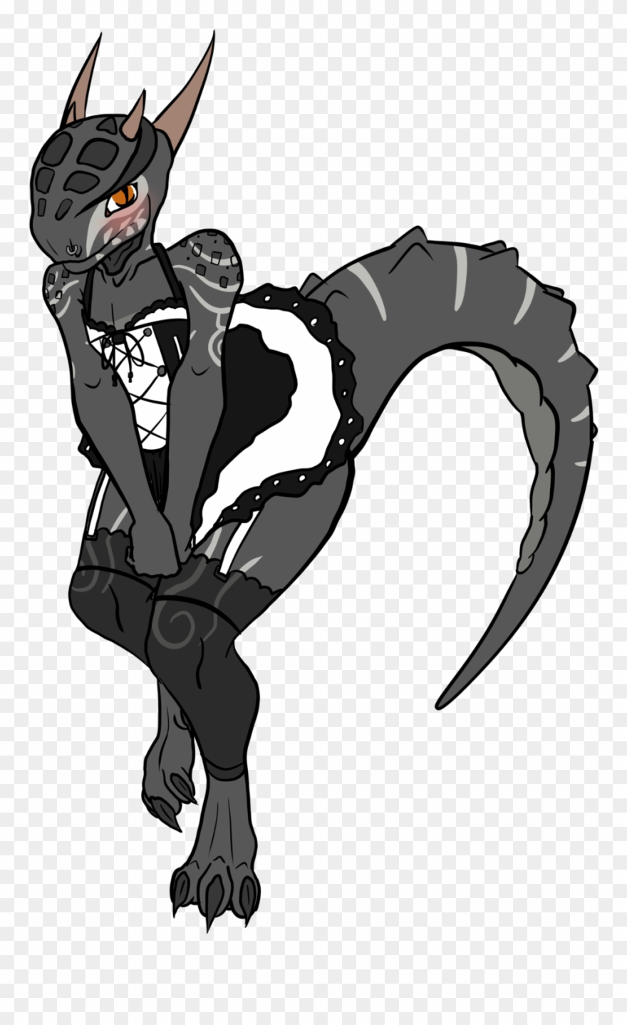 Transparent Download Argonian Drawing Pencil - Skyrim Argonian Maid Naked Clipart