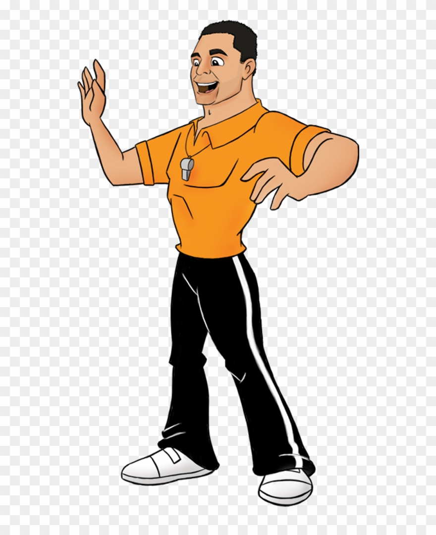 Soccer Available Now In The App Store - Football Coach Cartoon Png Clipart
