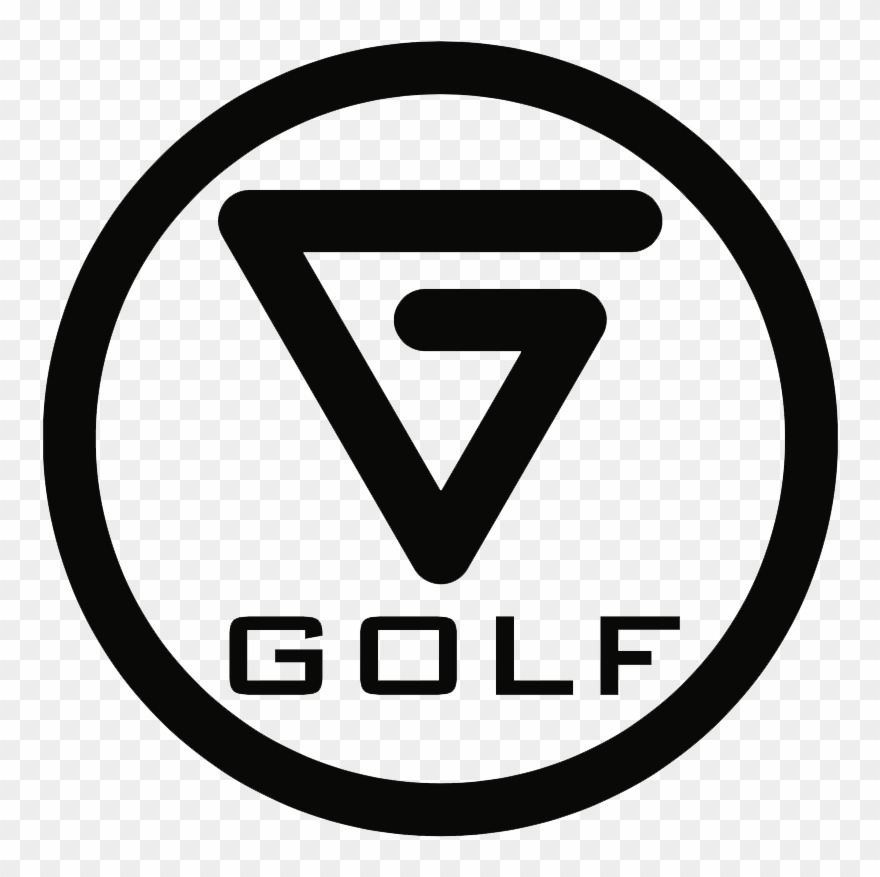 Vertical Groove Golf Logo Clipart