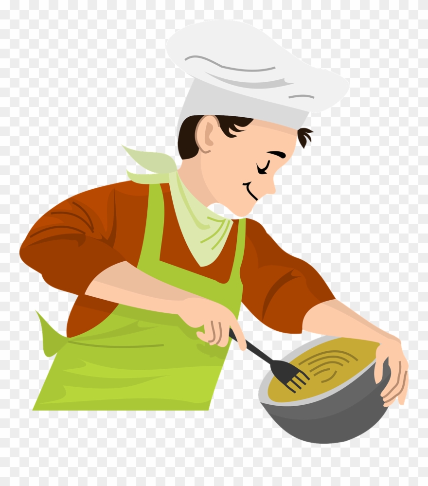 Boy Cooking Chef - คน ทำ อาหาร Png Clipart