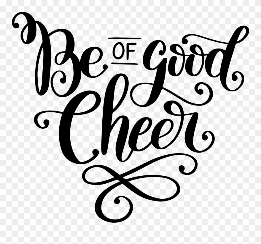 Image Library Hand Lettered Be Of - Scalable Vector Graphics Clipart