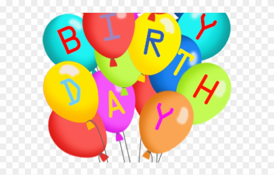 Birthday Present Clipart Birthday Ballon - Happy Birthday Clipart No Background - Png Download