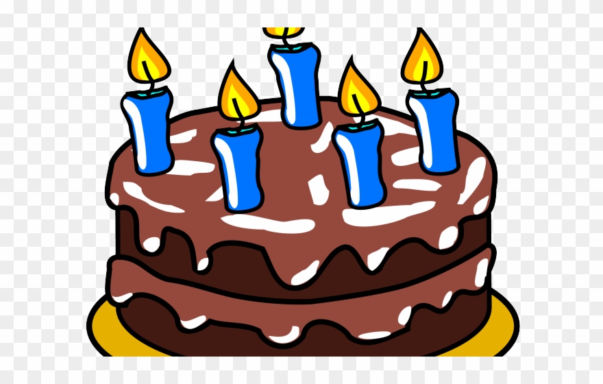 Birthday Present Clipart Birthda - Chocolate Birthday Cake Cartoon - Png Download