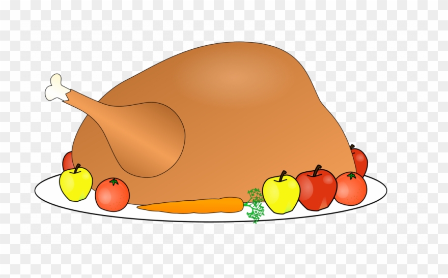 Happy Thanksgiving Clipart - Turkey Thanksgiving Meal Clipart - Png Download