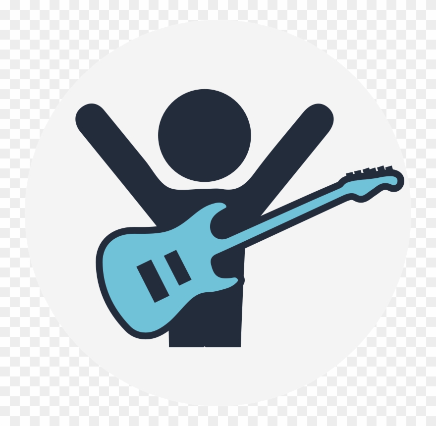 Guitar Hooray - Graphic Design Clipart