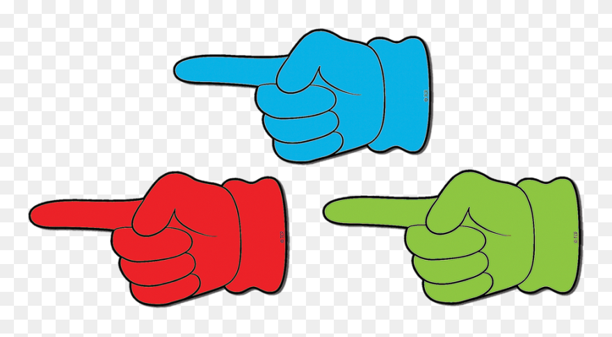 Tcr77202 Pointing Hands Magnetic Accents Image - Teacher Created Resources Accents Magnetic Clipart