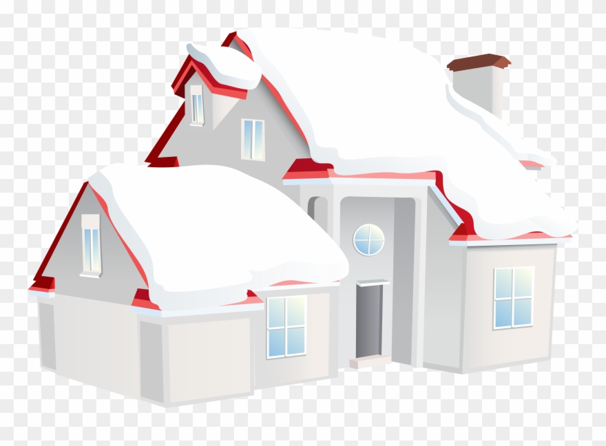 House Winter Png Clip Art Image - Winterpng Transparent Png