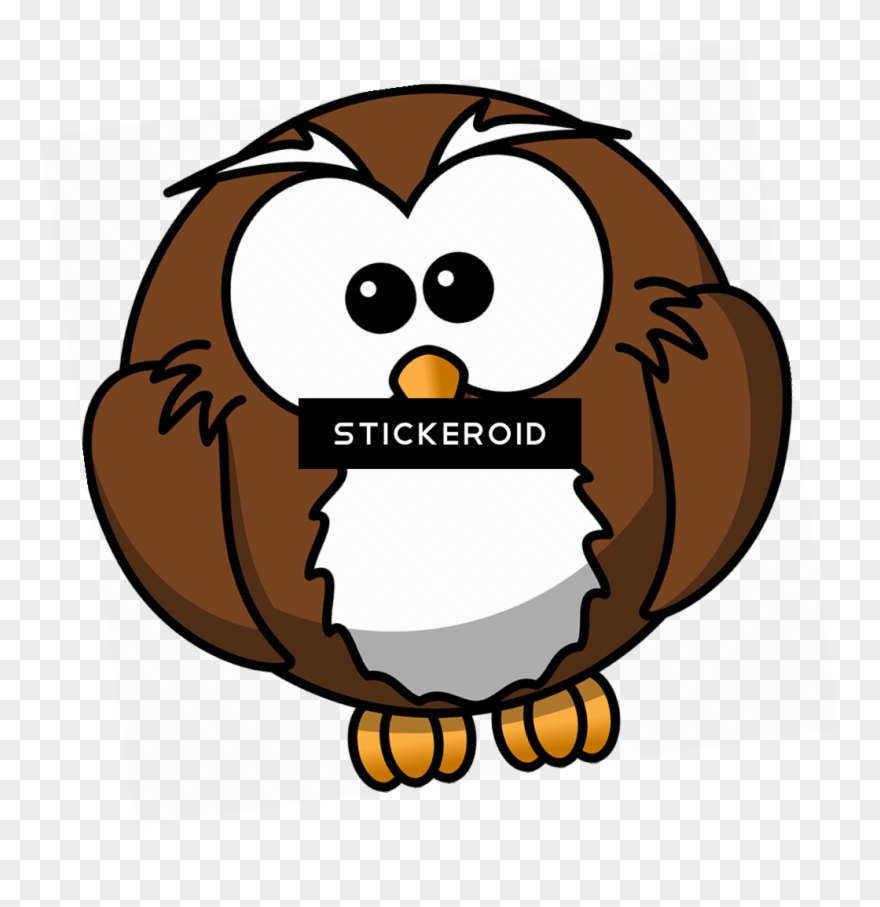 Owl Animals Owls - Cartoon Owl Shower Curtain Clipart