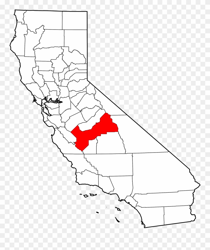 Clip Art - Los Angeles On State Map - Png Download