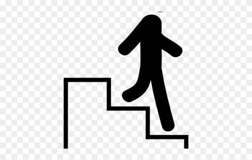 Stairs Clipart School - Down Stairs Clipart - Png Download