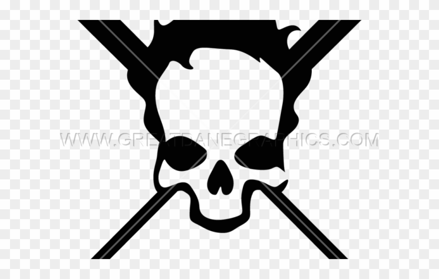 Baseball Clipart Skull - Vinyl Cutter - Png Download