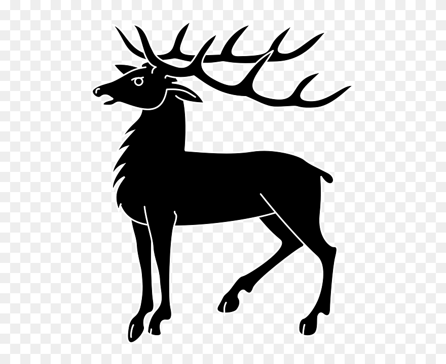 Coat Of Arms With Deer Clipart