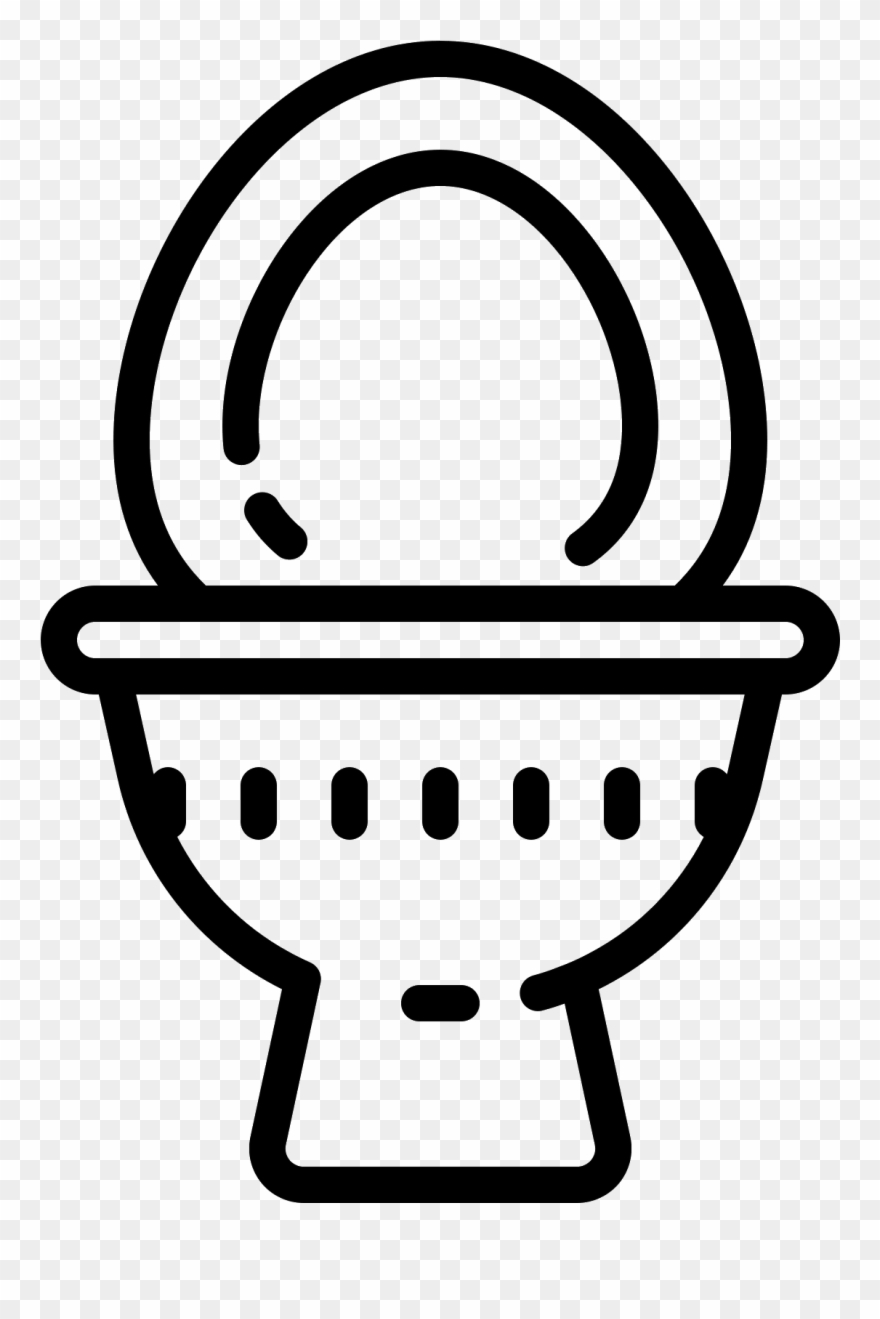 This Is An Image Of A Toilet Bowl - Outline Of A Toilet Clipart