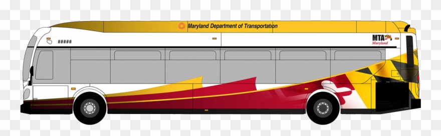 Bus Wrap Express Buslink - Baltimorelink Bus Clipart