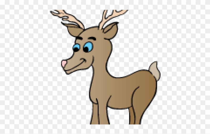 Deer Clipart Rain - Cartoon - Png Download