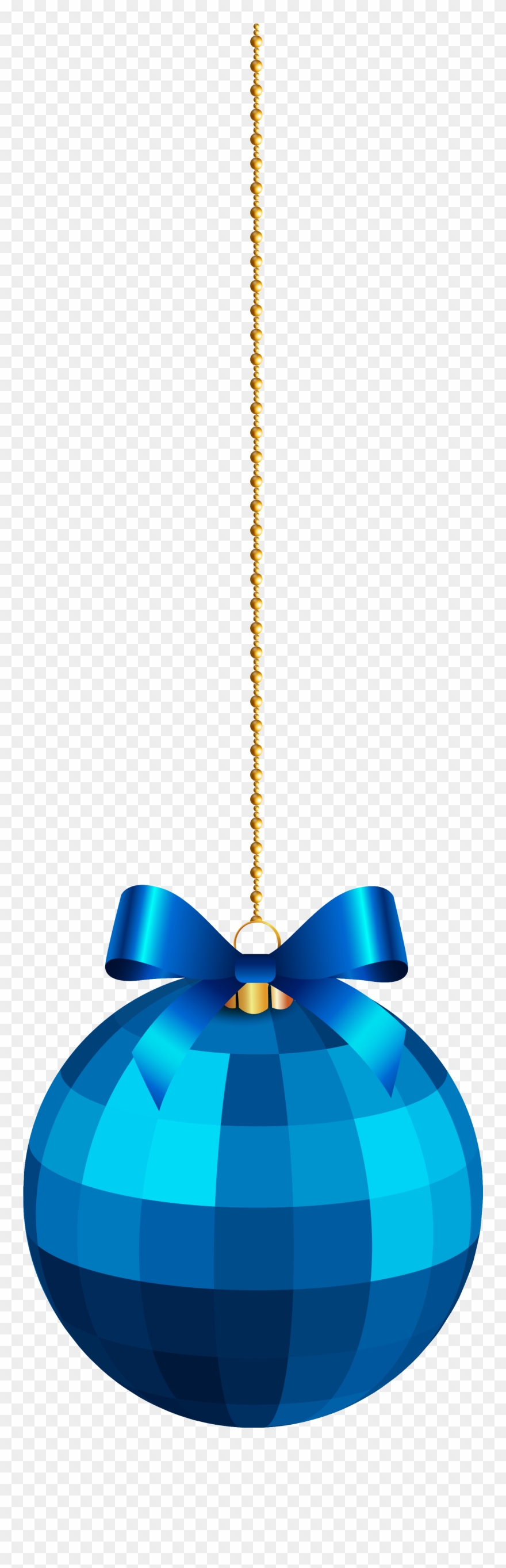 Blue Christmas Ball Hanging Clipart