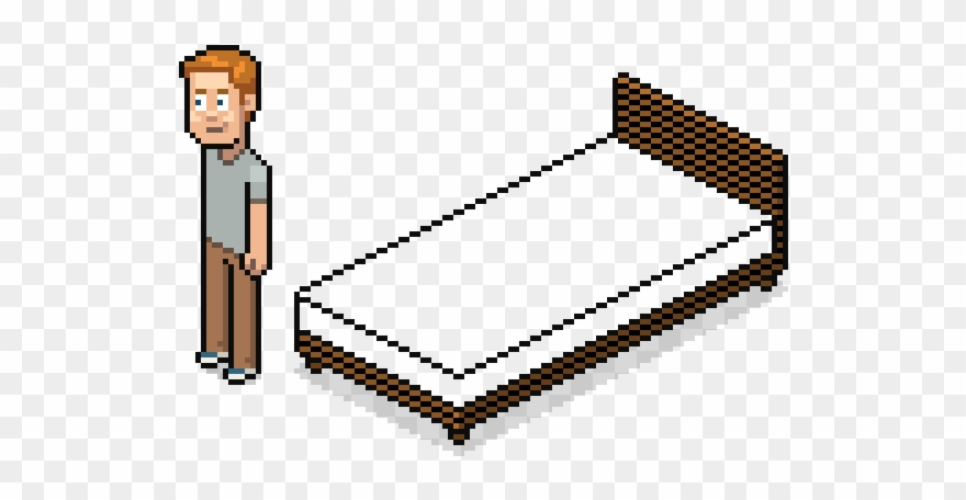 Now, On The Bed Layer, Using The Magic Wand Tool, Select - Bed Isometric Pixel Clipart