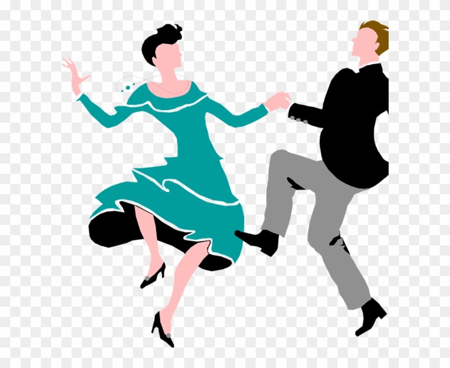 Couple Dancing Illustration Clipart