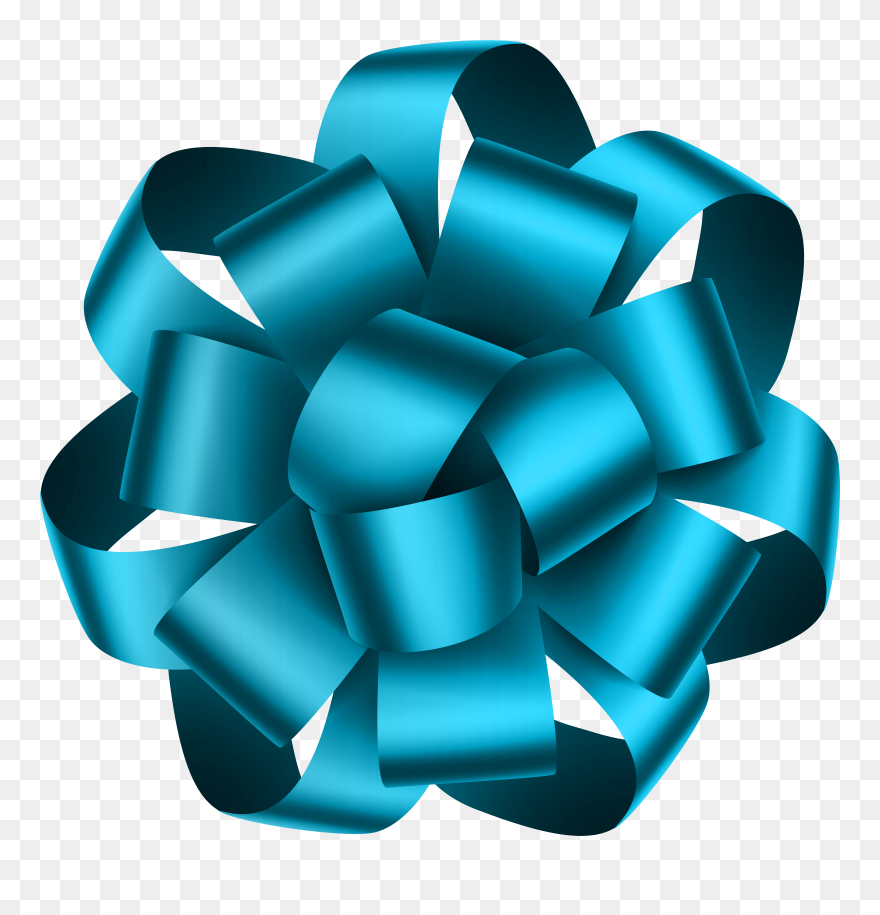 Blue Deco Bow Transparent Png Clip Art Image - Transparent Clip Art Bow