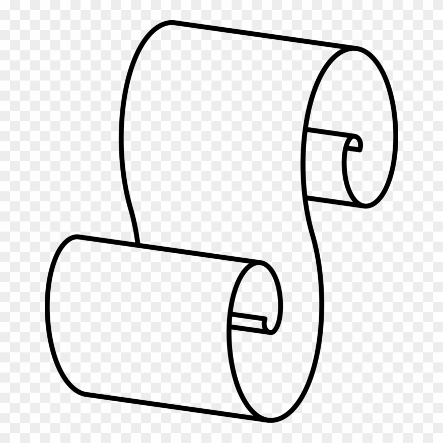 Computer Icons Download Drawing Outline Encapsulated - Paper Scroll Clip Art - Png Download