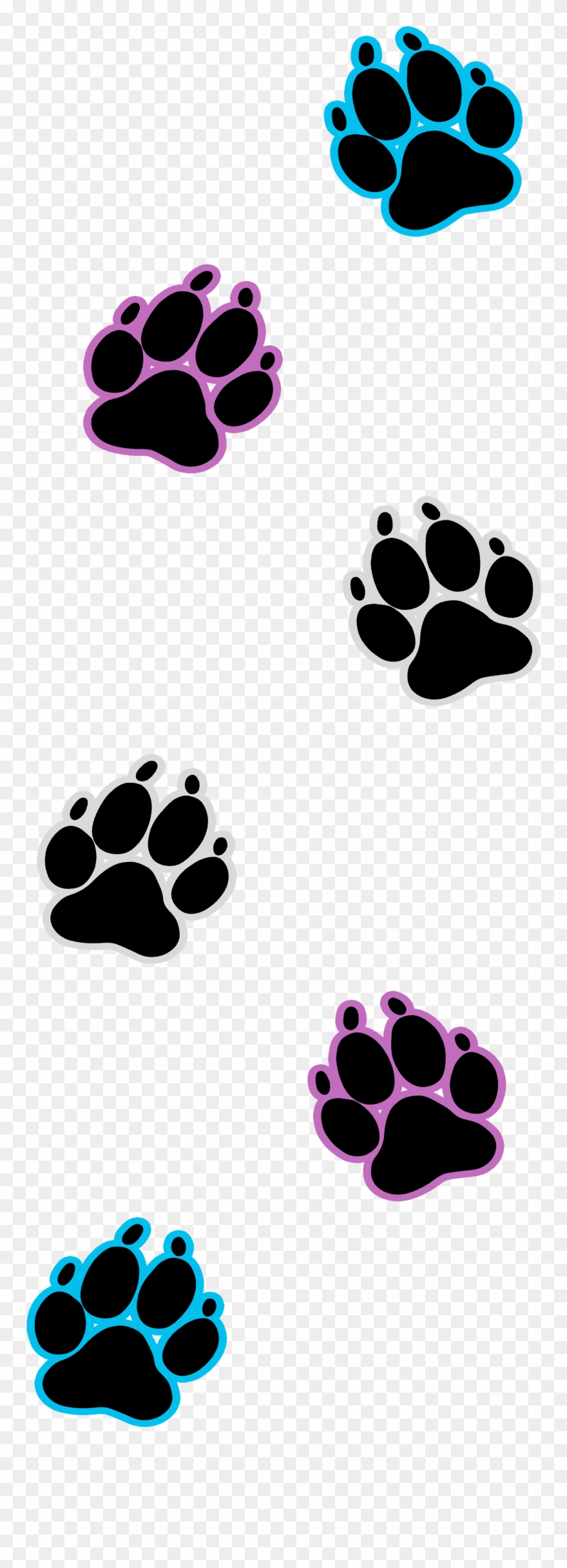 Dog Paw Print Trans - Dog Clipart