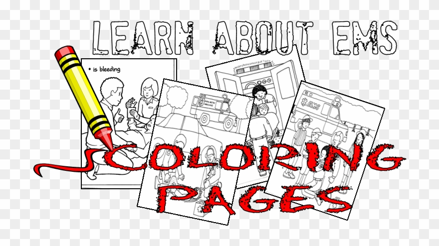 Ambulance Truck Coloring Page - Coloring Book Clipart