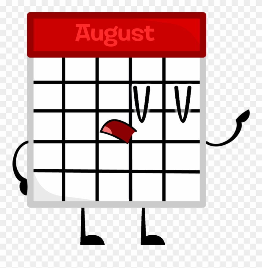 Calendar Pose - Bfdi Calendar Clipart