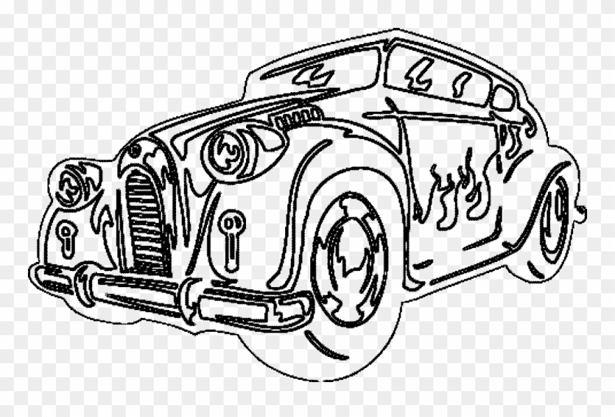 Popular Images - Cool Cars Coloring Sheet Clipart