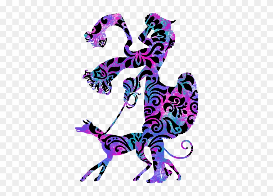 Art Lady Dog Walker - Dog Clipart