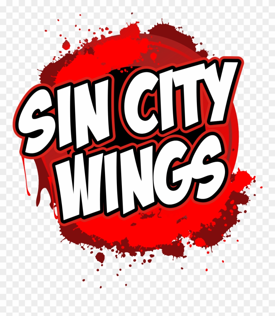Sin City Wings Logo - Wings Food Logo Clipart