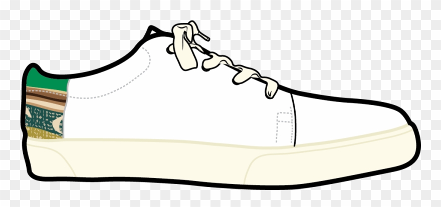 Clipart Walking Comfortable Shoe - Line Art - Png Download