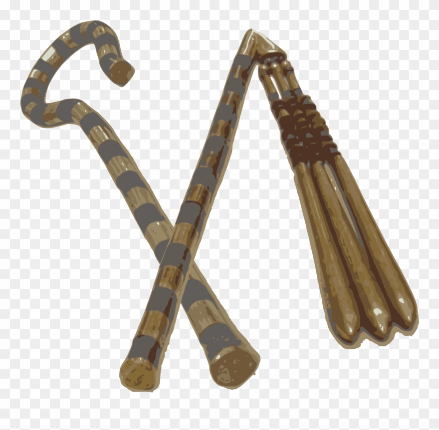 01504 - Crook And Flail Clipart