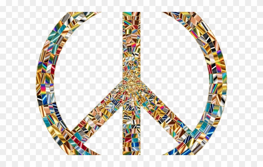 Peace Sign Clipart Flower Power - Peace Sign With No Background - Png Download