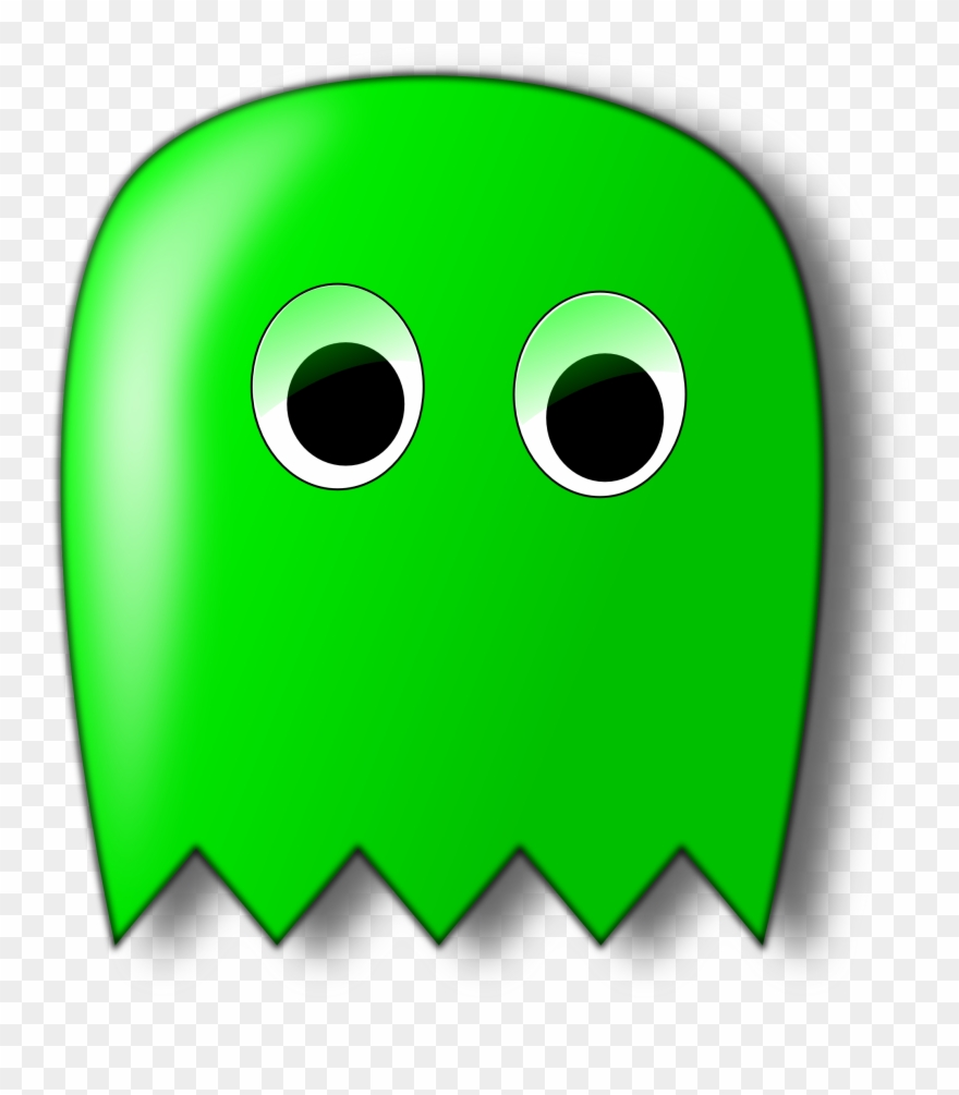 Pacman Green Art 555px - Transparent Pacman Ghost Png Clipart