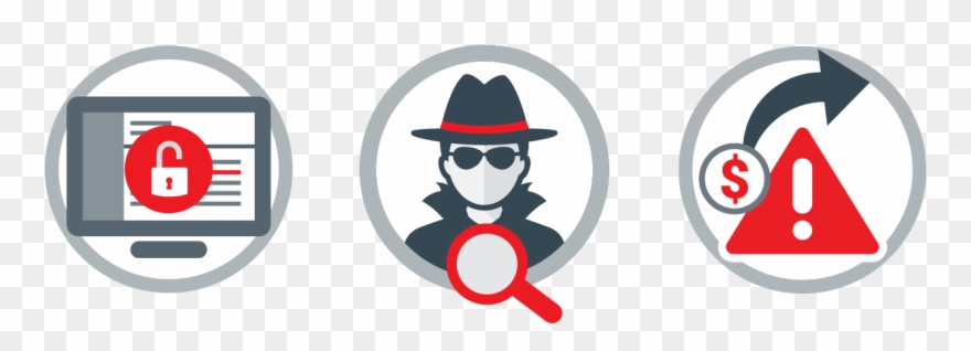 Business Email Compromise - Wire Fraud Icon Clipart