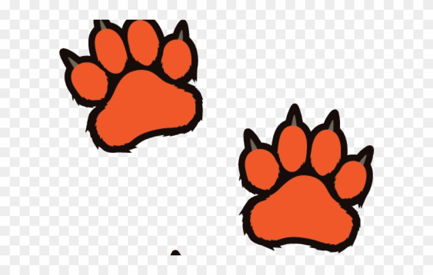 Saying Clipart Paw Print - Clip Art Tiger Paws - Png Download