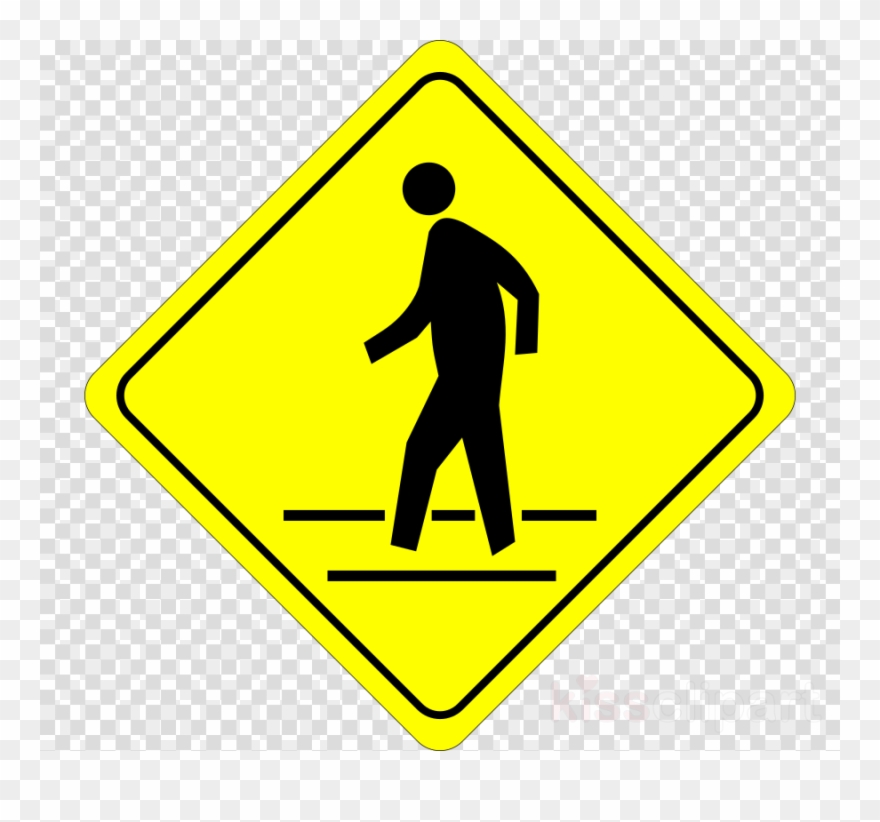 Children Crossing Symbol Clipart Traffic Sign Clip - Cross The Street Sign - Png Download