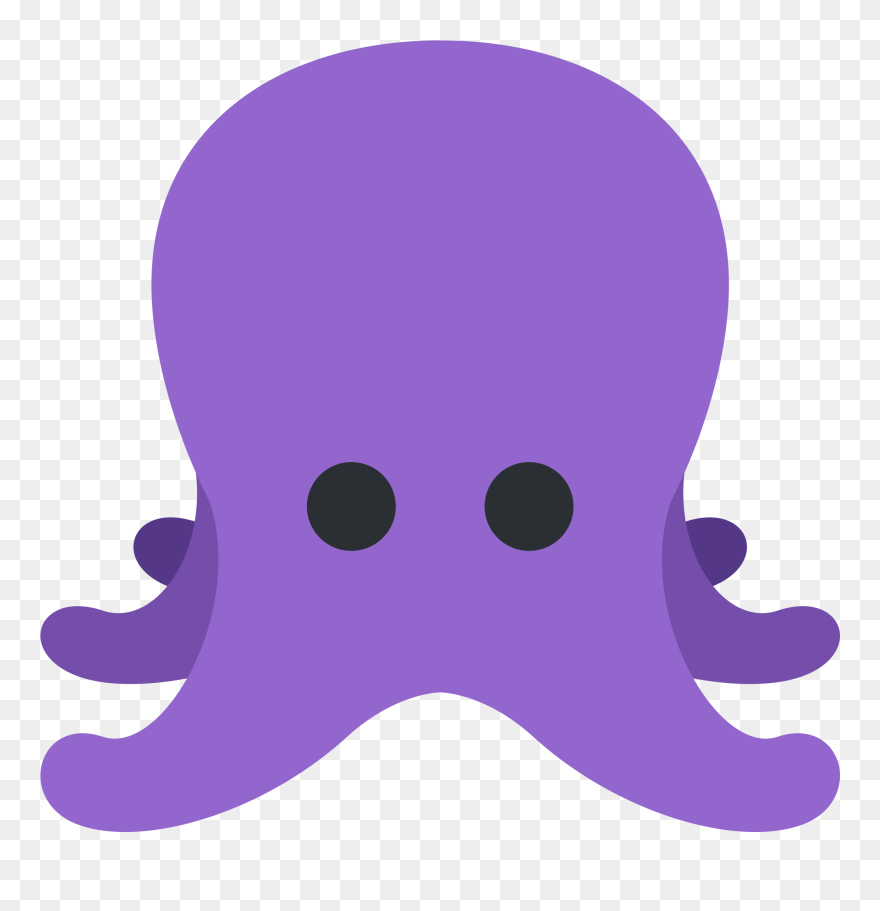 Octopus Purple Octopus Emoji Cute - Octopus Icon Clipart