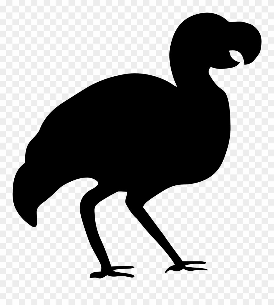 Silhouette - Dodo Silhouette Png Clipart