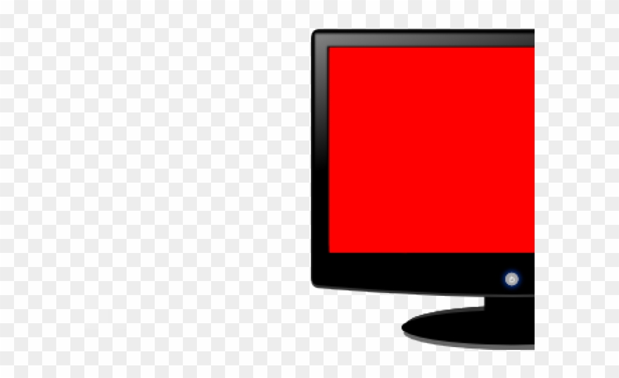 Monitor Clipart Red - Computer Monitor - Png Download