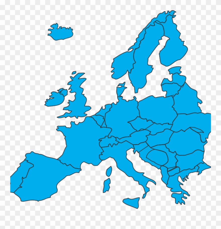 Map Of Europe Clip Art Free Clipart European Map Netrat - Europe Map Vector - Png Download