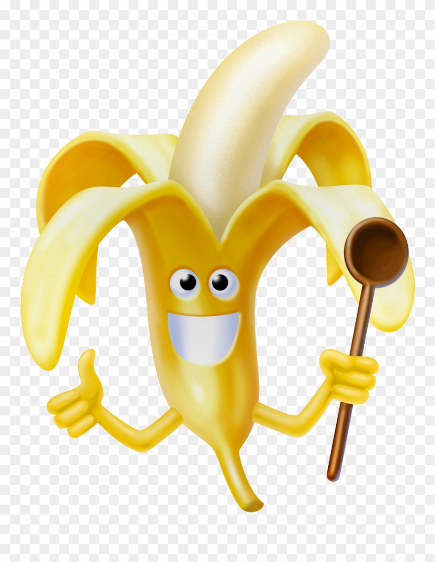 Groente En Fruit Fun - Banana Benefits Clipart