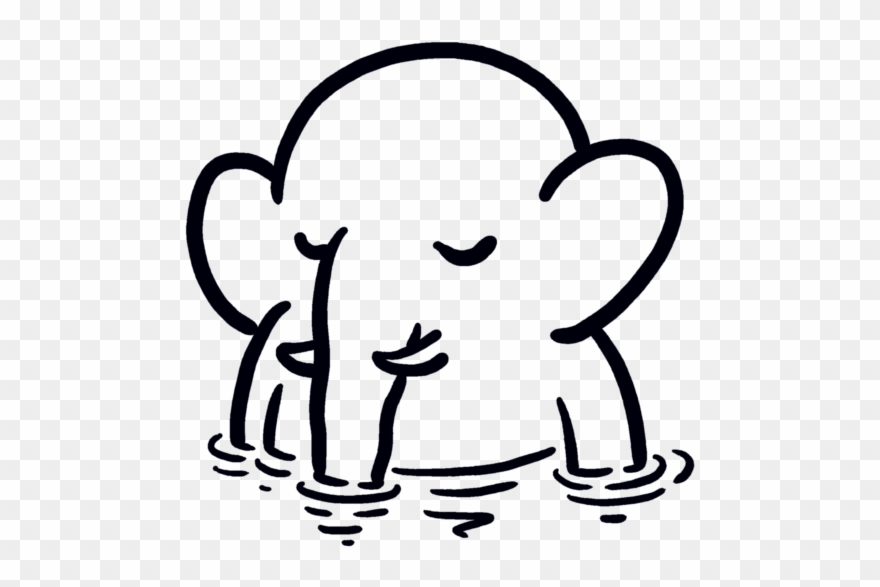 Water Elephant - Christophniemann Png Clipart