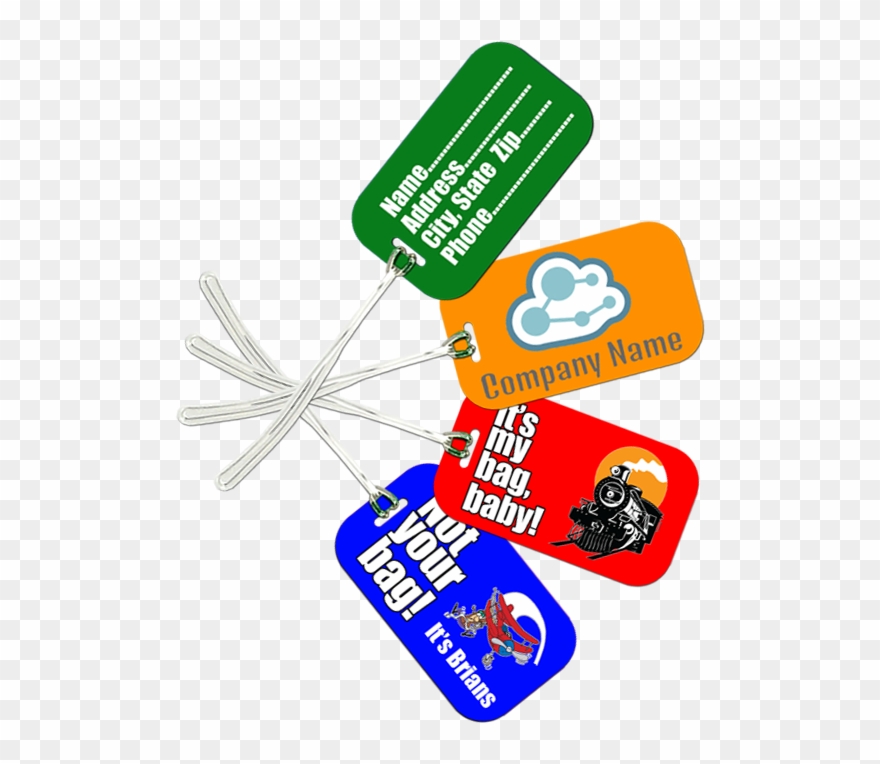 Mardi Gras Medallions - Myfly Tag Personalized Luggage Tag Clipart