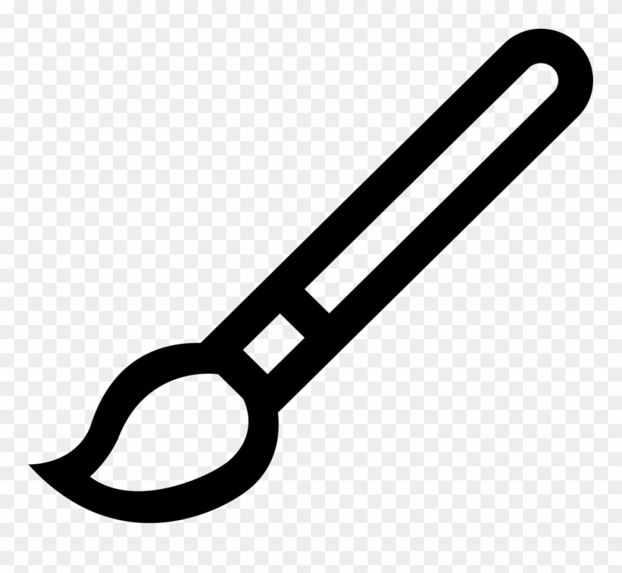 Paintbrush Outline Comments - Outline Of A Paint Brush Clipart