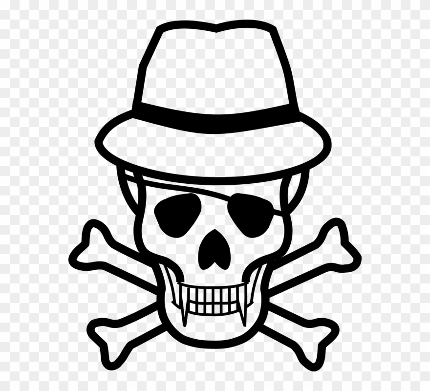 Skull And Crossbones Cut Out Clipart