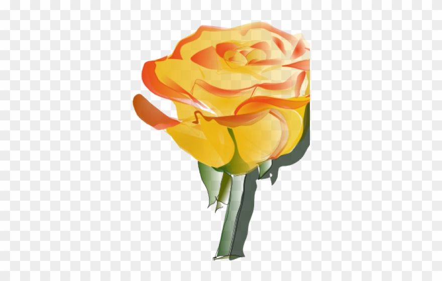 Red Rose Clipart Animated Rose Heart - Yellow Rose Tattoo - Png Download