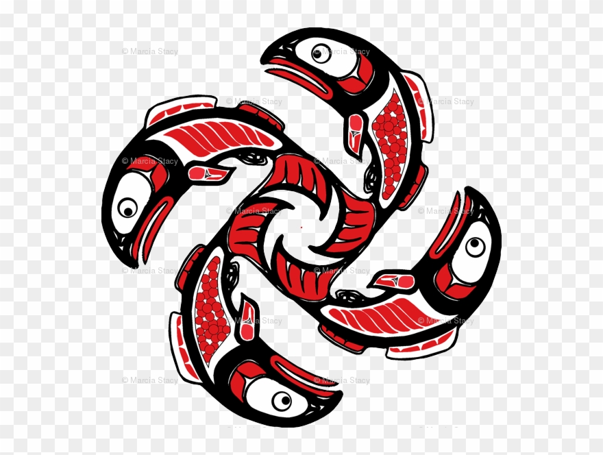 Image Result For Salmon Native Art - West Coast Aboriginal Art Clipart