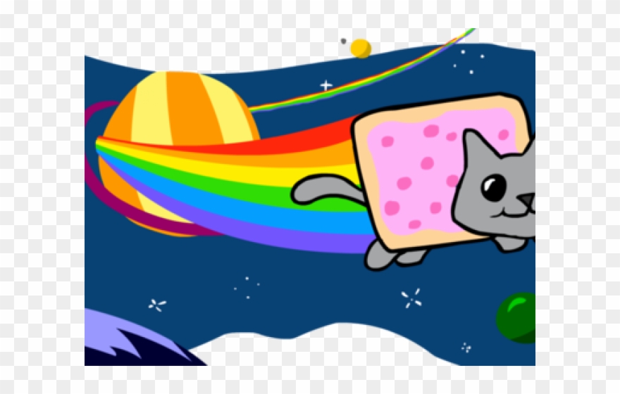 Nyan Cat Clipart Pika - Cartoon - Png Download