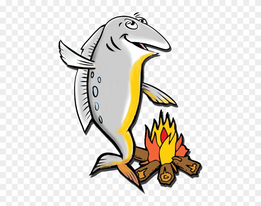 Salmon Clipart Smoked Salmon - Love Camping Embroidery Design - Png Download